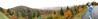 SmugMug > all-time keyword > bama > This is a monstrously large composite photo combining five frames. That's Bama Rider on the right, taking in the vista on the Blue Ridge Parkway.
